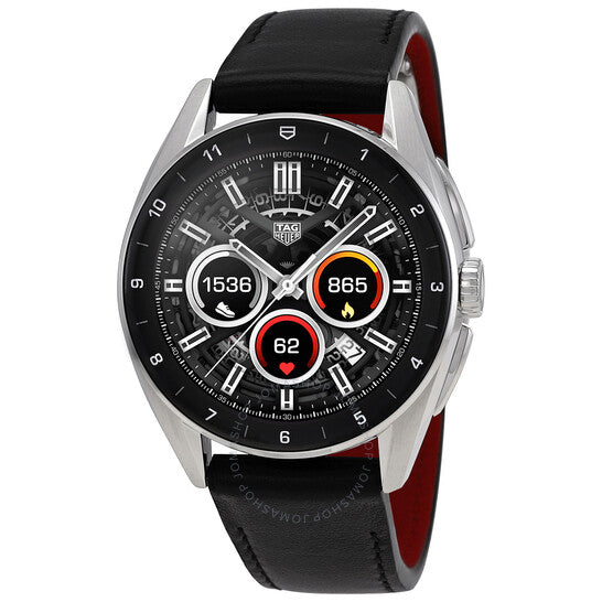 Tag Heuer, Connected Quartz Analog-Digital Black Dial Men's Smart Watch