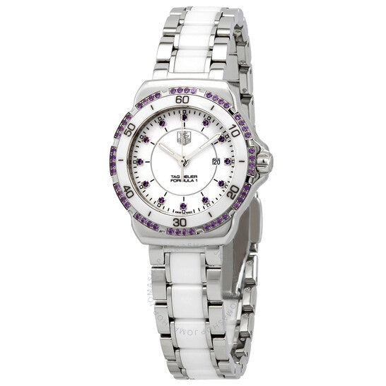 Tag Heuer, Formula 1 White Dial Amethysts Ladies Watch