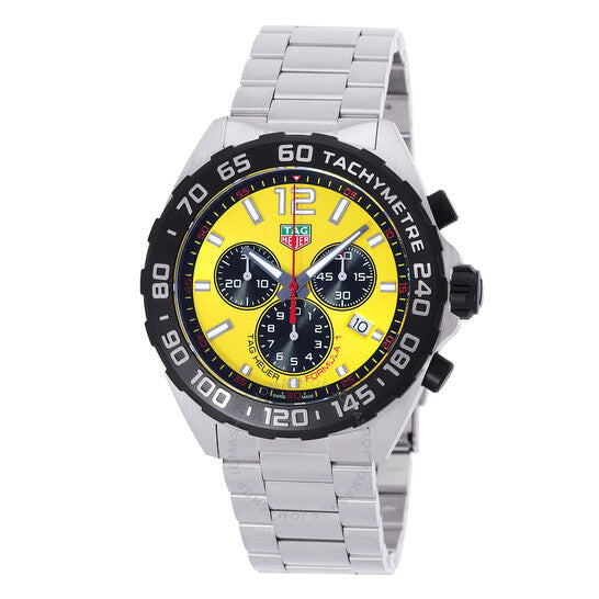 Tag Heuer, Formula 1 Yellow Chronograph Quartz Men's Watch