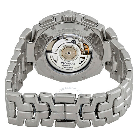 ساعة تاغ هوير لينك كرونوغراف أوتوماتيكية للرجال بمينا أزرق