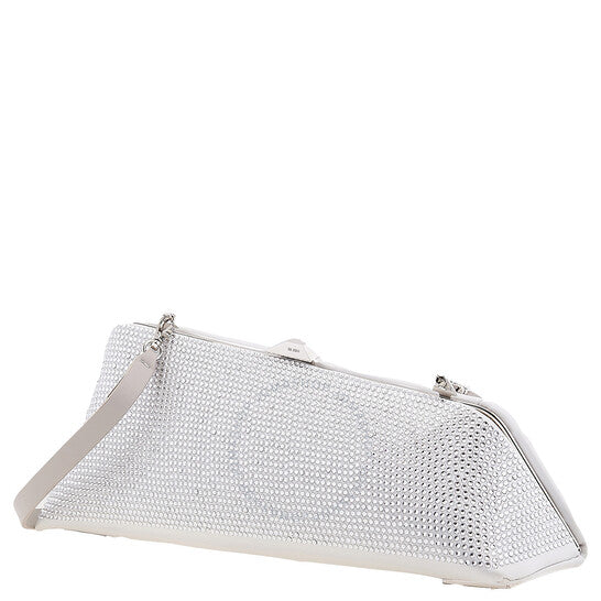 The Attico, Silver Glitter Long Night Clutch