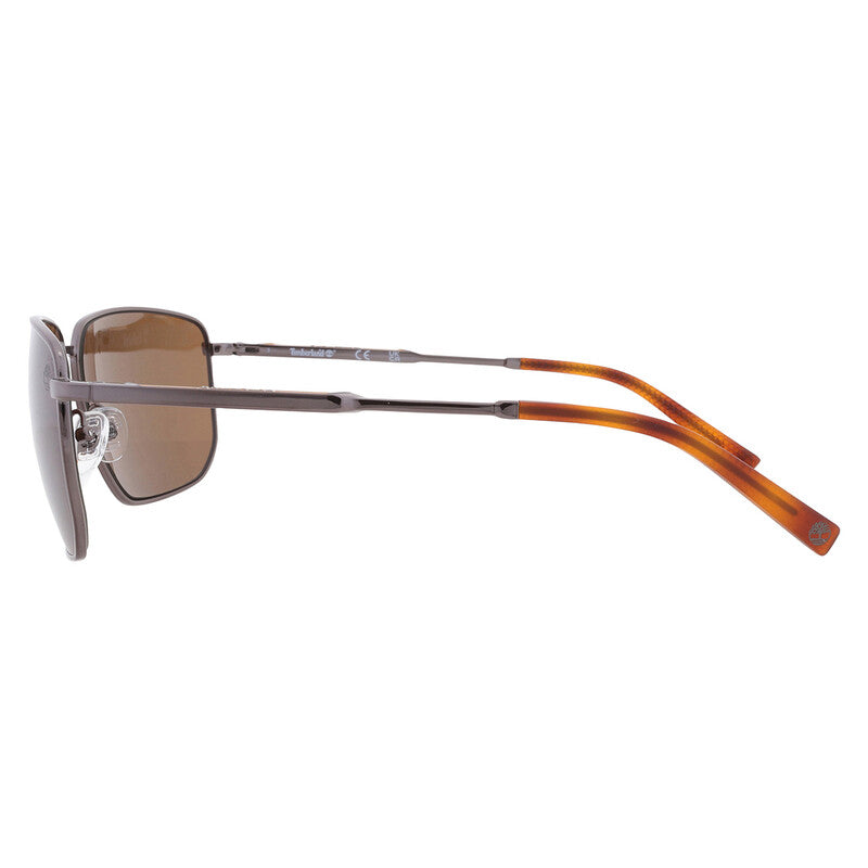 Polarized Brown Rectangular Men's Sunglasses