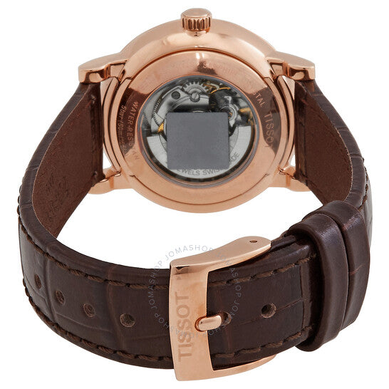 ساعة تيسوت كارسون أوتوماتيكية للسيدات بمينا فضي