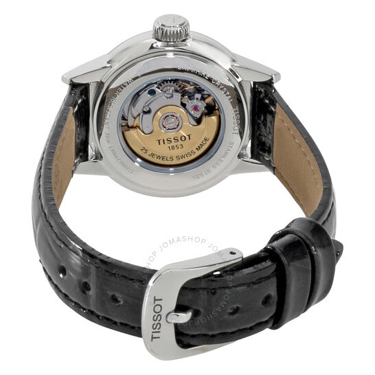 ساعة تيسوت كارسون أوتوماتيكية للسيدات بمينا أبيض