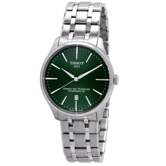 Tissot, Chemin Des Tourelles Automatic Green Dial Men's Watch