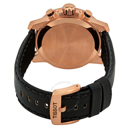 ساعة تيسوت كرونوغراف كوارتز بمينا سوداء للرجال