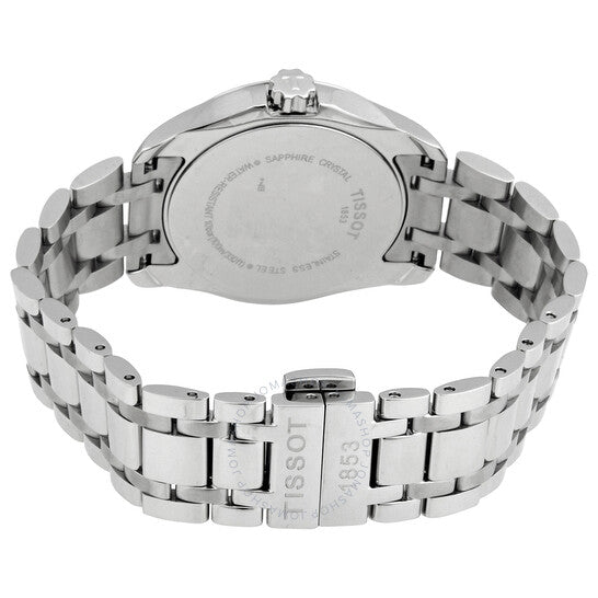 ساعة تيسو كوتورييه كوارتز نسائية بمينا فضي