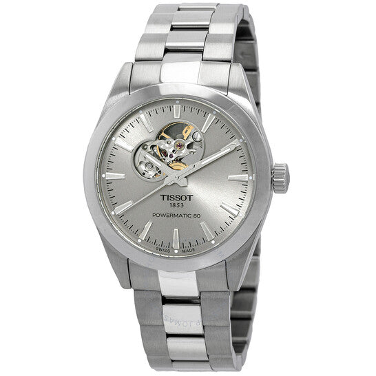 Tissot, Gentleman Powermatic Automatic Rhodium Dial Watch