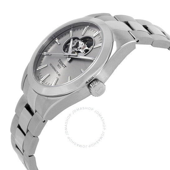 Tissot, Gentleman Powermatic Automatic Rhodium Dial Watch