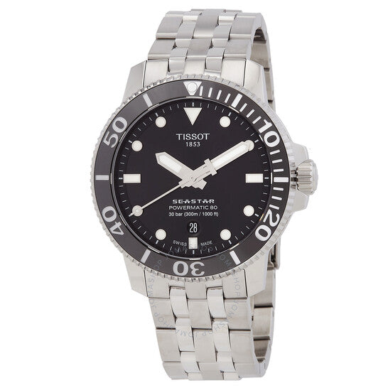 Tissot, Seastar 1000 Automatic Black Dial Men's Watch T1204071105100