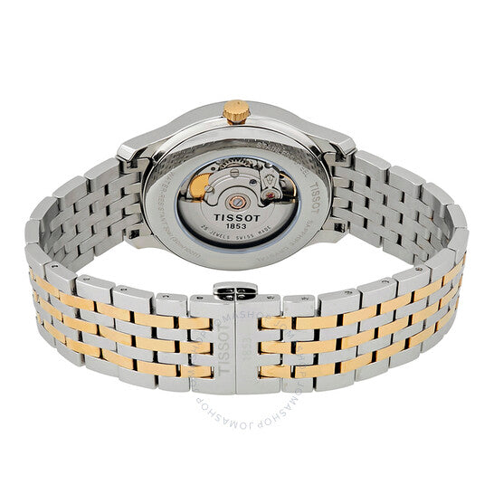 ساعة تيسوت تراديشن أوتوماتيكية للرجال بمينا فضي