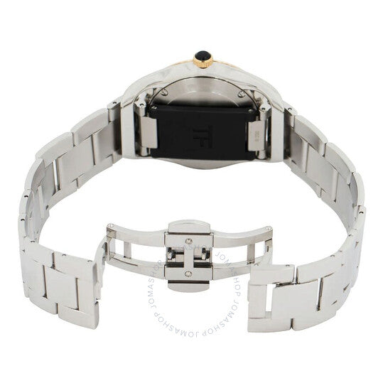 ساعة توم فورد 002 كوارتز بمينا بيضاء للسيدات