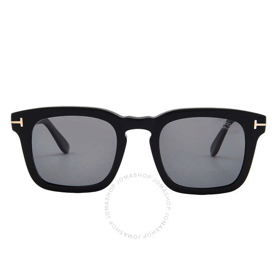 نظارات شمسية رجالية مربعة مستقطبة من توم فورد، داكس، لون دخاني