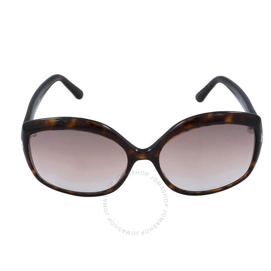 Tom Ford, Chiara Brown Gradient Butterfly Ladies Sunglasses