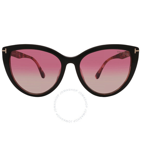 Tom Ford, Isabella Sand Pink Gradient Cat Eye Ladies Sunglasses