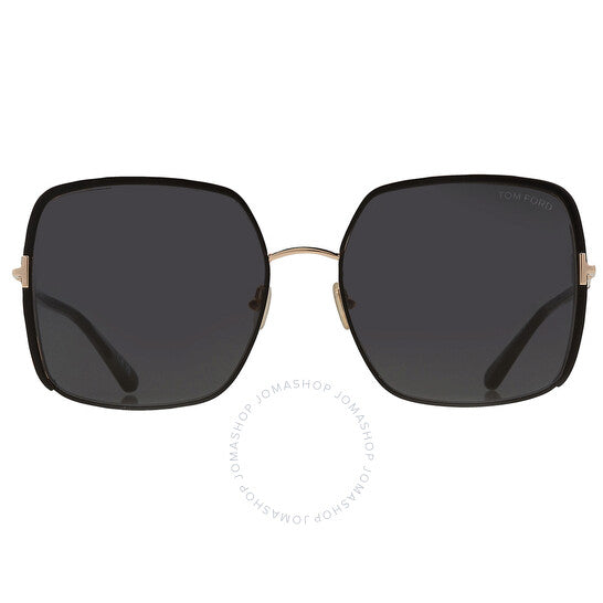 Tom Ford, Raphaela Smoke Butterfly Ladies Sunglasses