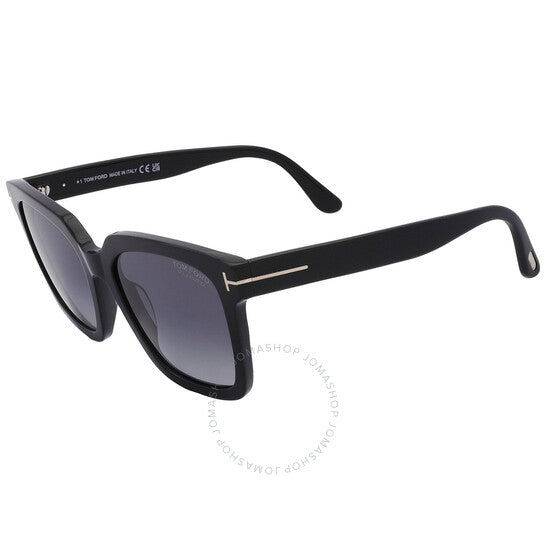 Tom Ford, Selby Polarized Smoke Square Ladies Sunglasses