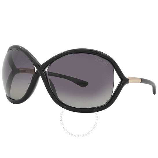 Tom Ford, Whitney Smoke Polarized Butterfly Ladies Sunglasses