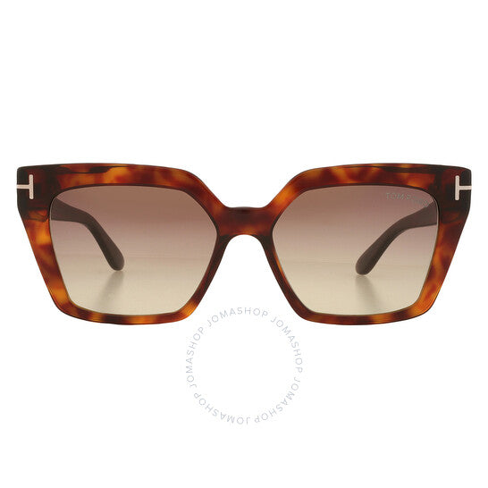 Tom Ford, Winona Brown Gradient Cat Eye Ladies Sunglasses