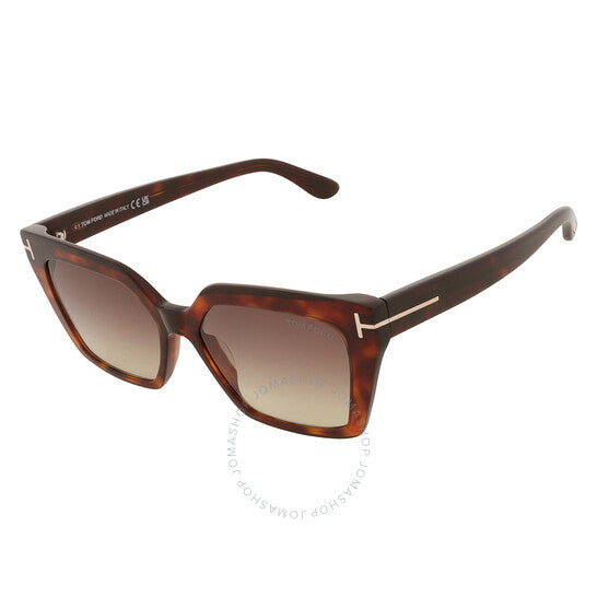 Tom Ford, Winona Brown Gradient Cat Eye Ladies Sunglasses