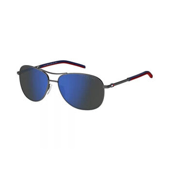 Blue Multilayer Pilot Men's Sunglasses