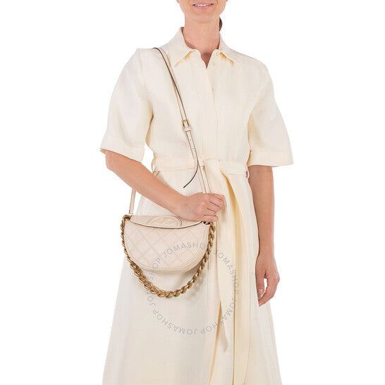 Tory Burch, Mini Fleming Soft Crescent Bag
