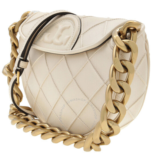 Tory Burch, Mini Fleming Soft Crescent Bag