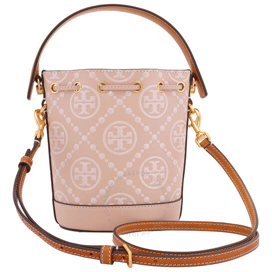 Tory Burch, Mini T Monogram Embossed Bucket Bag