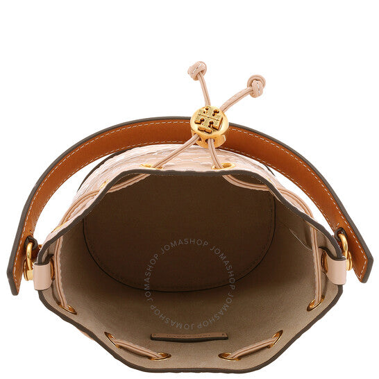 Tory Burch, Mini T Monogram Embossed Bucket Bag