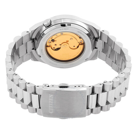 ساعة سيتيزن تسويوسا أوتوماتيكية للرجال بمينا أزرق