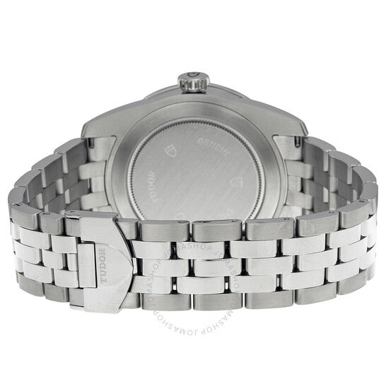 ساعة تيودور غلامور الميكانيكية ذات الميناء الرمادي والفولاذ المقاوم للصدأ