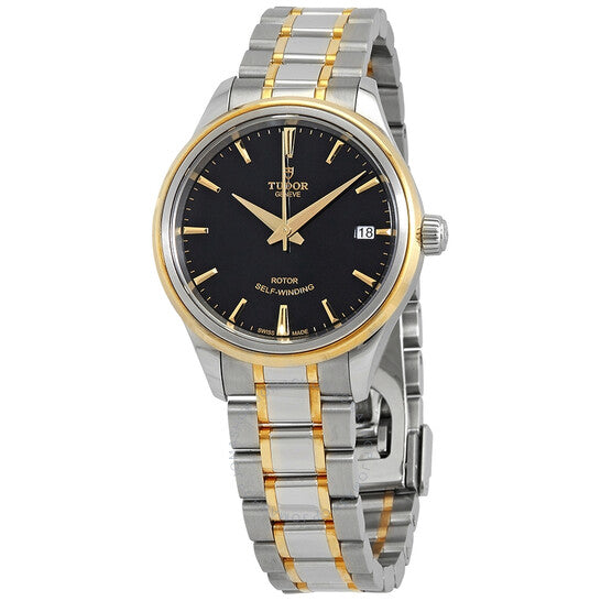 Tudor, Style Automatic Black Dial 34 mm Ladies Watch