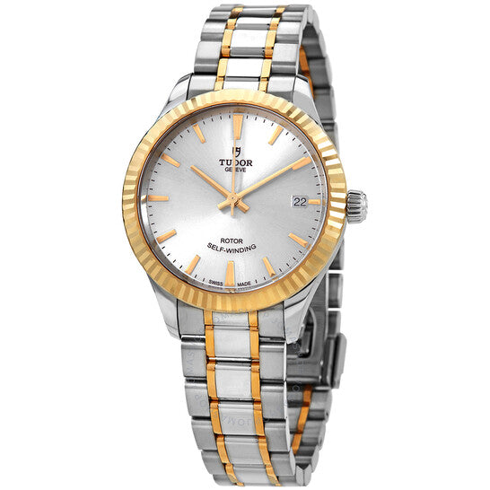 Tudor, Style Automatic Silver Dial Ladies 34 mm Watch