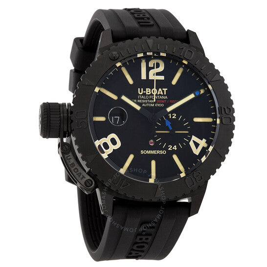 U-Boat, Lefty Sommerso DLC Automatic Black Dial Men's Watch