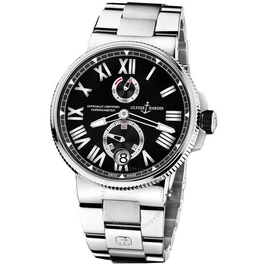 Ulysse Nardin, Marine Black Dial Stainless Steel Automatic Men's Watch