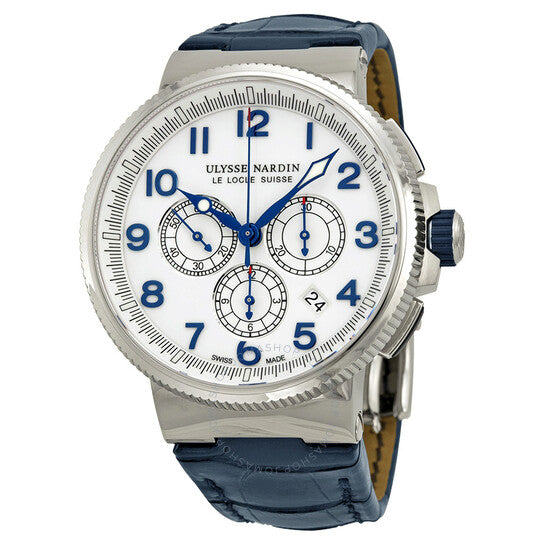 Ulysse Nardin, Marine Chronograph White Dial Automatic Men's Watch 1503-150-60
