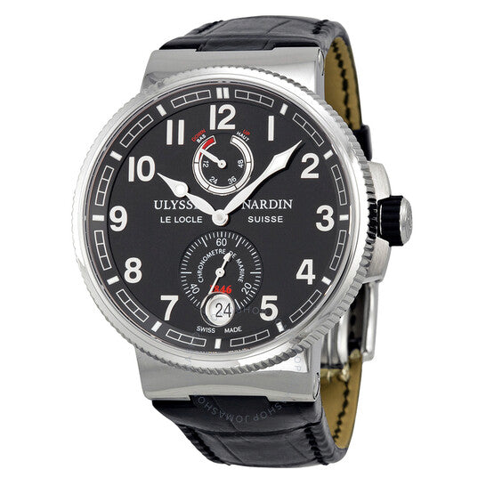 Ulysse Nardin, Marine Chronometer Black Dial Automatic Men's Watch 1183-126-62