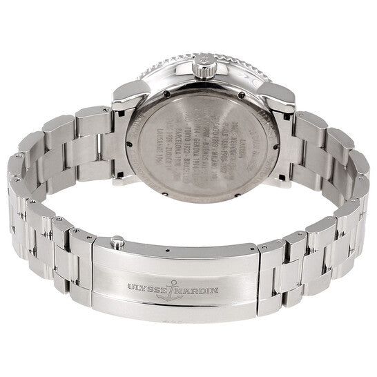 ساعة أوليس ناردين مارين دايفر للرجال، أوتوماتيكية بمينا فضية