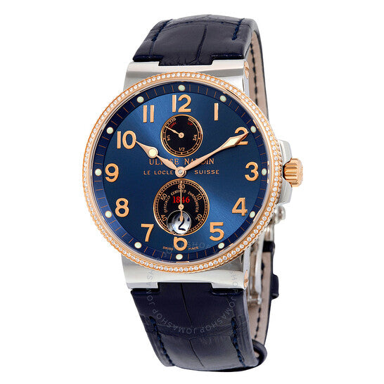 Ulysse Nardin, Maxi Marine Automatic Blue Dial Diamond Men's Watch