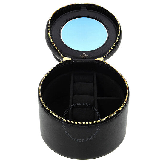 Valentino Garavani, V Logo Signature Leather Vanity Case