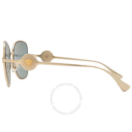 نظارة شمسية نسائية من فيرساتشي، مرآة فضية، بتصميم فراشة