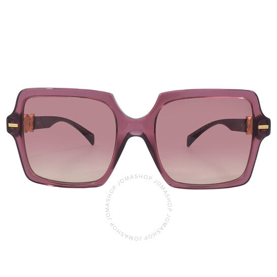 Versace, Brown Pink Gradient Square Ladies Sunglasses