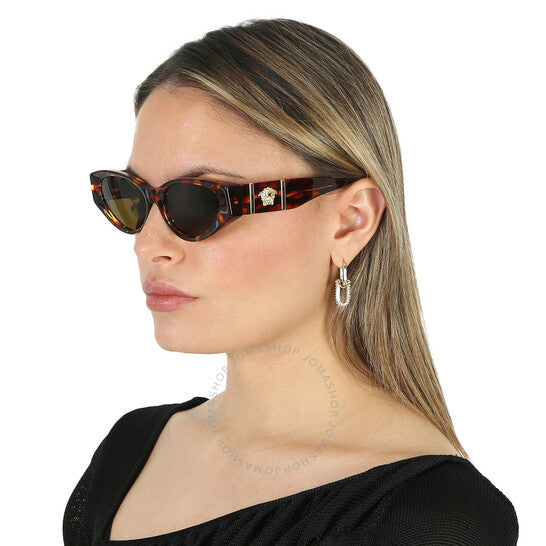 Versace, Dark Brown Cat Eye Ladies Sunglasses