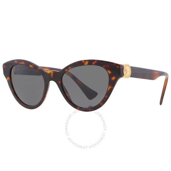 Versace, Dark Gray Butterfly Ladies Sunglasses