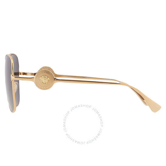 نظارة شمسية نسائية من فيرساتشي، بتصميم فراشة رمادية داكنة