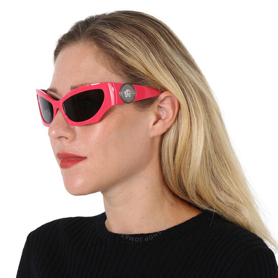 Versace, Dark Grey Cat Eye Ladies Sunglasses