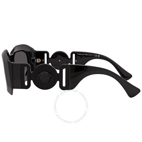 نظارة شمسية رجالية من فيرساتشي، رمادية داكنة غير منتظمة