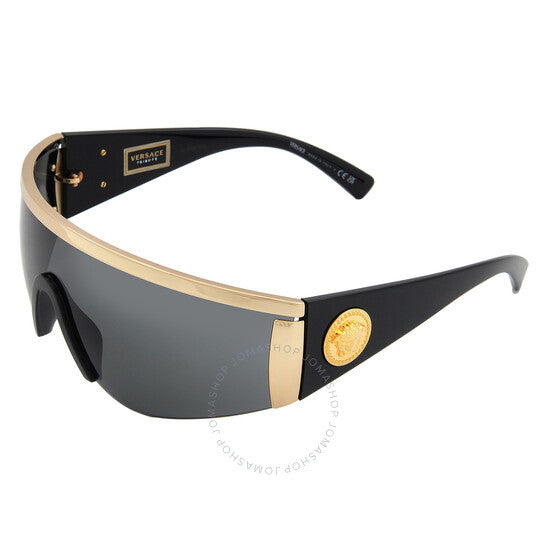 نظارة شمسية فيرساتشي، درع رمادي داكن للرجال