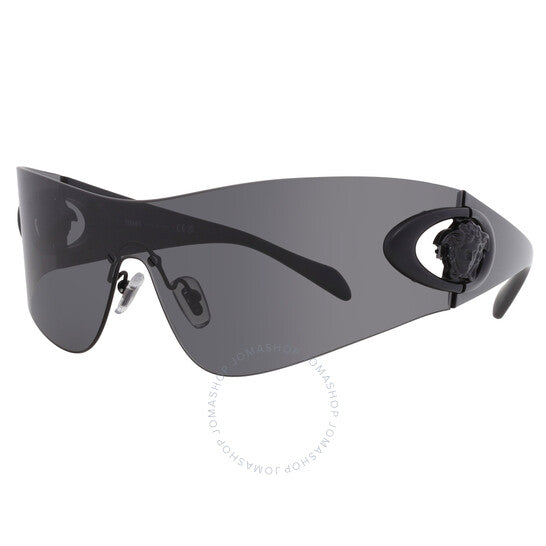 نظارة شمسية فيرساتشي، درع رمادي داكن للرجال