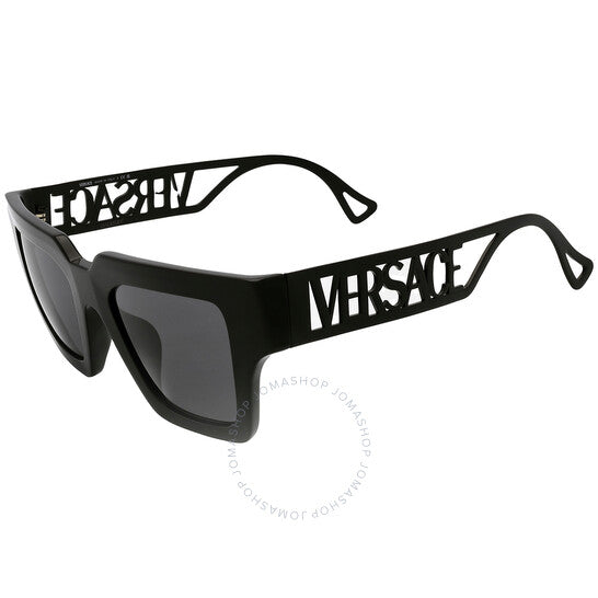 نظارة شمسية مربعة رمادية داكنة للنساء من فيرساتشي